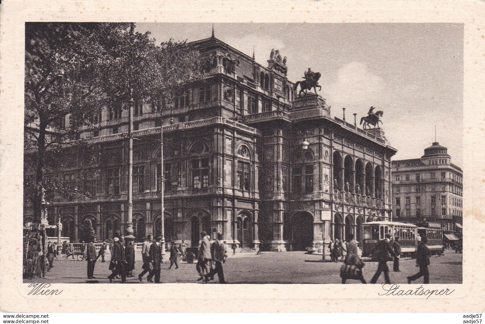 Austria Oostenrijk Wien Staatsoper Tramway 1930 - Tramways