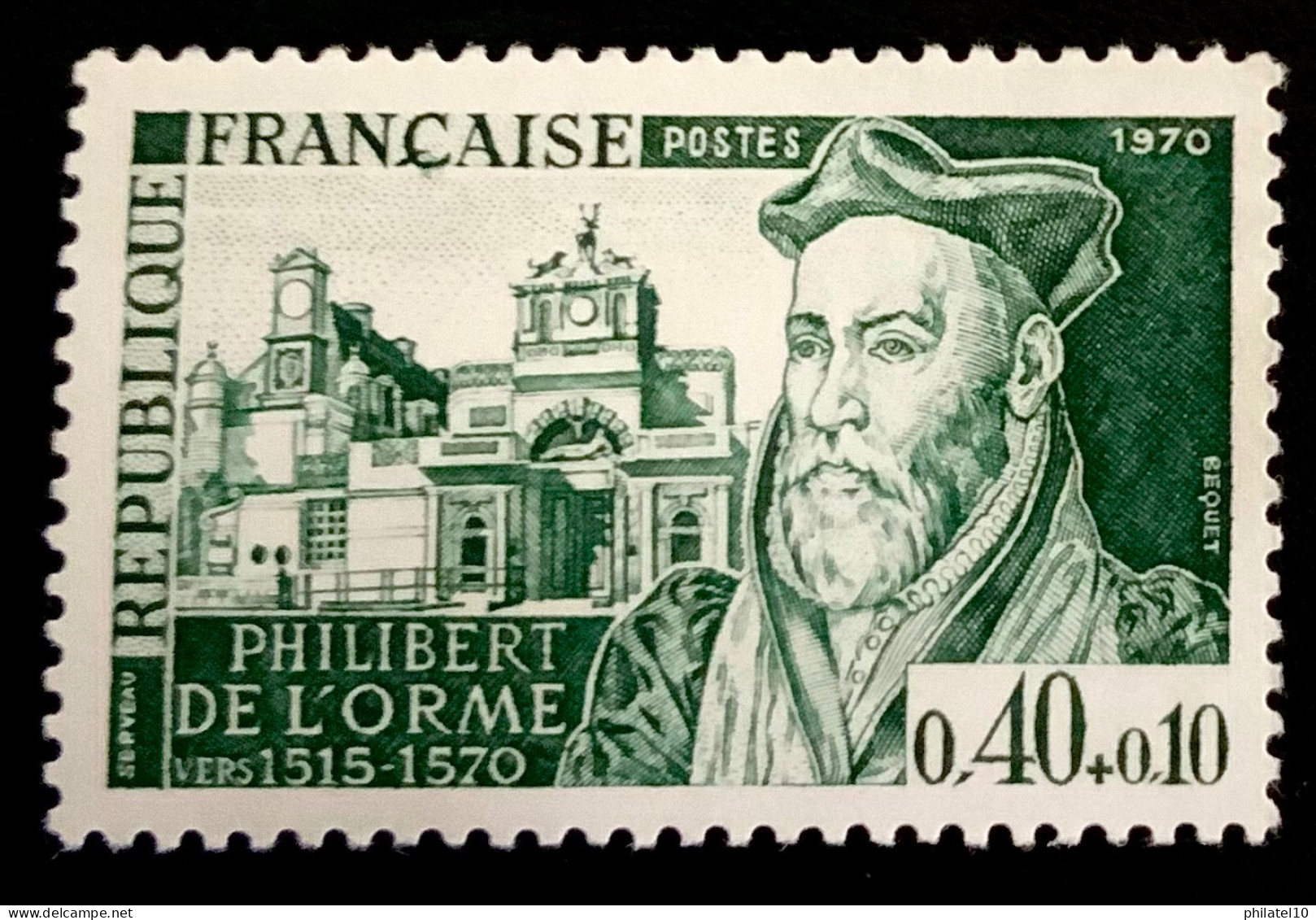1970 FRANCE N 1625 PHILIBERT DE L’ORME - NEUF** - Unused Stamps