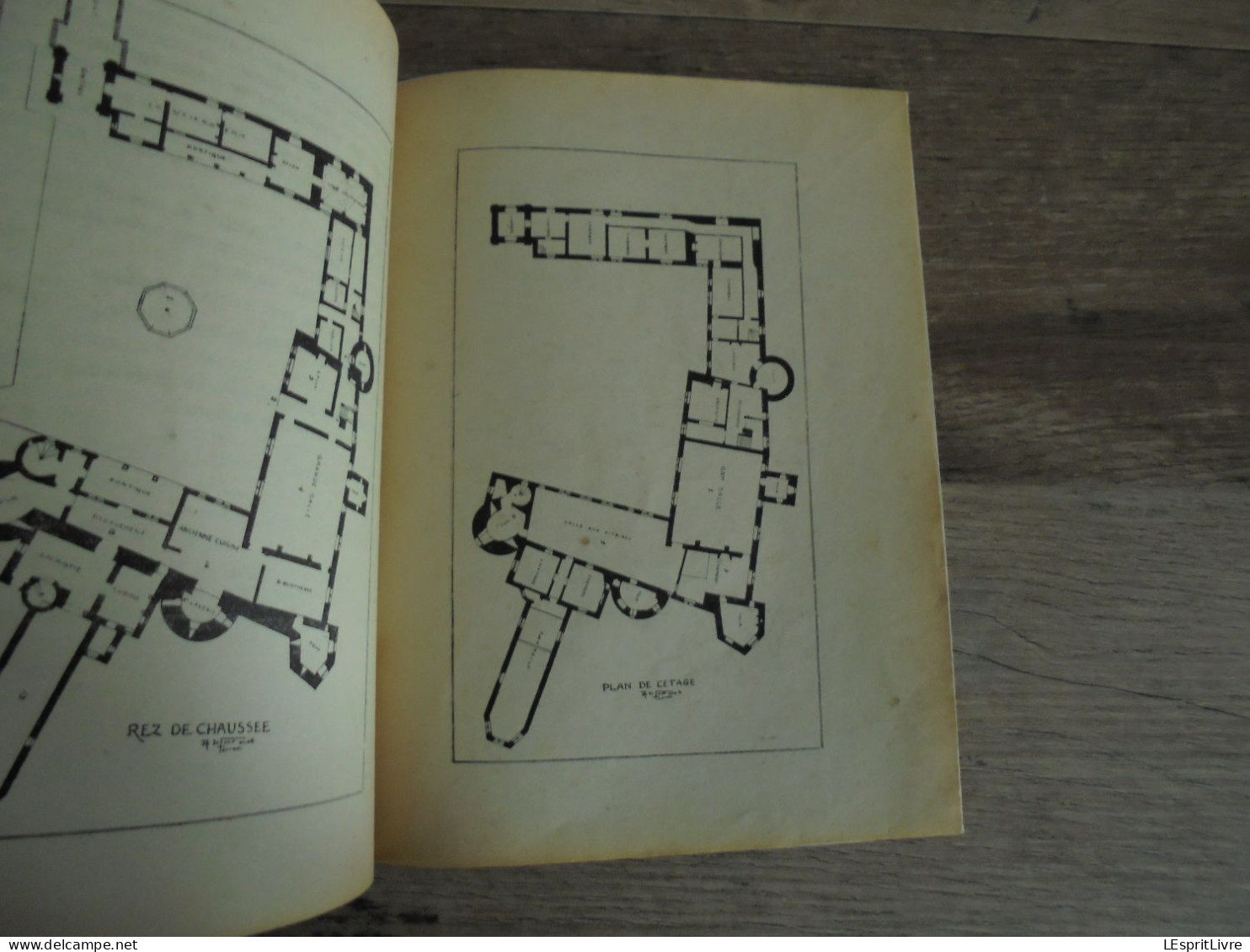 LE CHATEAU D' ECAUSSINNES LALAING Régionalisme Hainaut Histoire Seigneurs Comte Arenberg Van Der Burch De Croy Plan