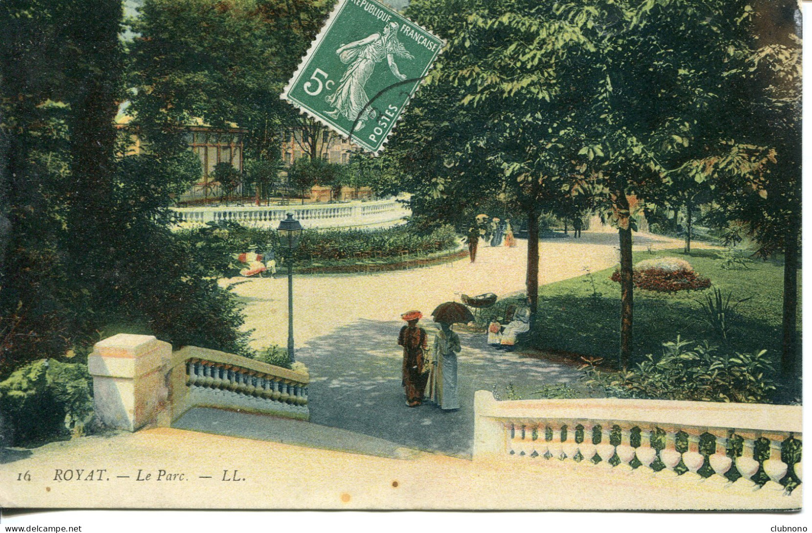 CPA - ROYAT - LE PARC (1909) - Royat