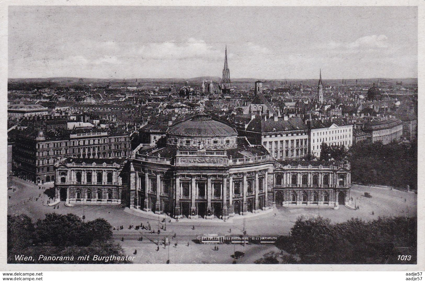 Austria Oostenrijk Wien Burgtheater Tramway 1941 - Tramways