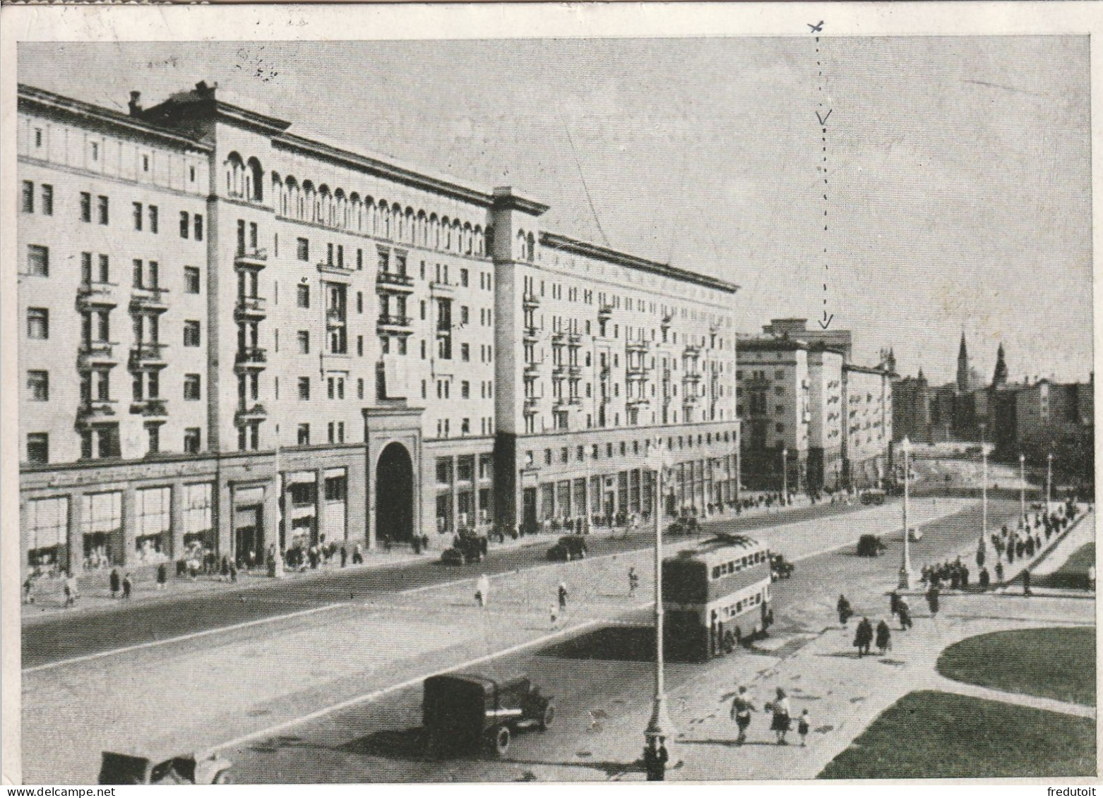 Carte Postale - RUSSIE : Moscou Le 10/03/1947 Pour Champagne Sur Seine - Cartas & Documentos