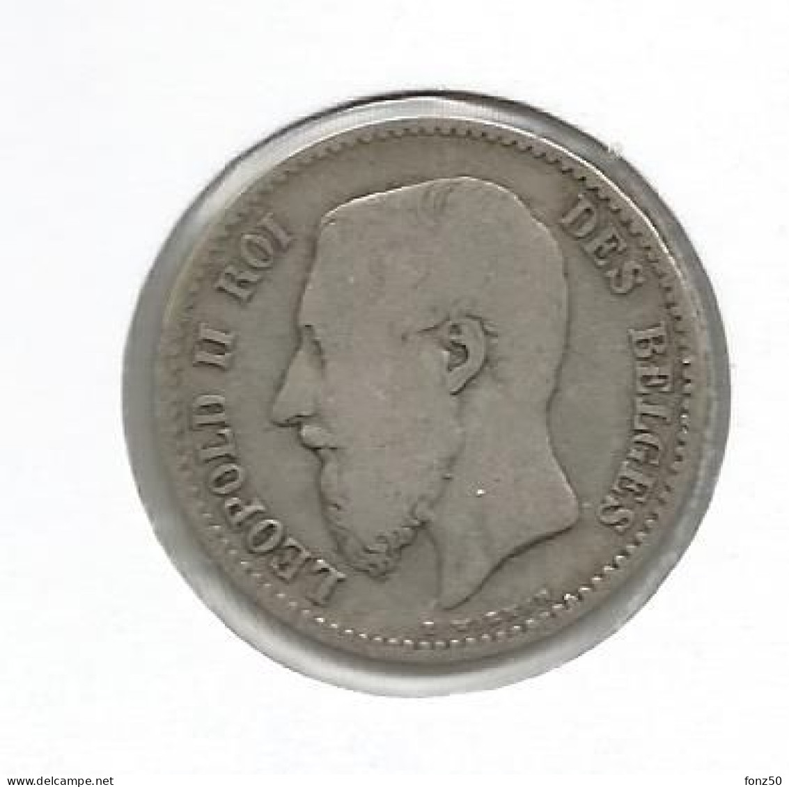 LEOPOLD 2 * 1 Frank 1867 Frans * Z.Fraai * Nr 12825 - 1 Frank