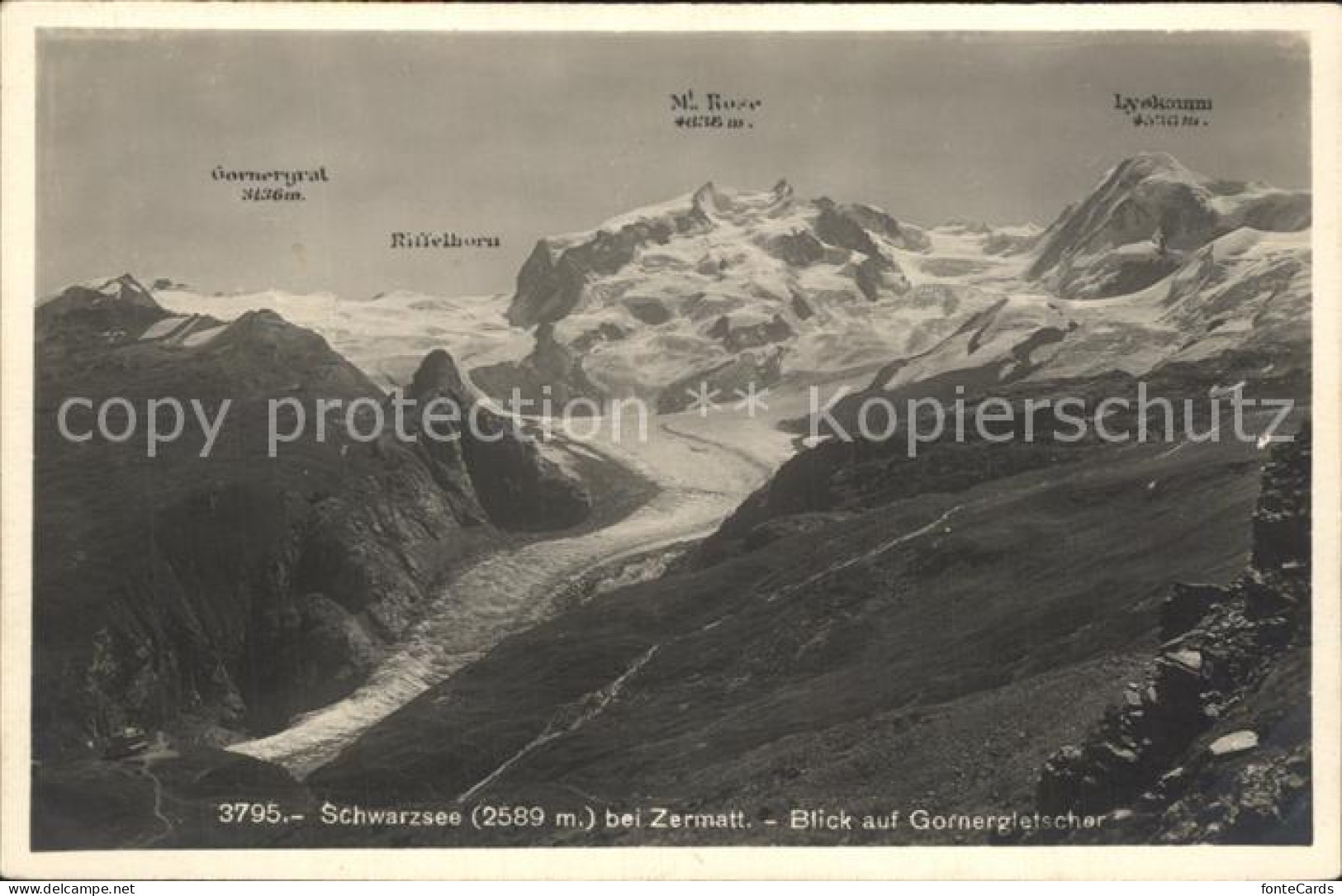 12336564 Schwarzsee Zermatt VS Mit Gornergletscher Zermatt - Autres & Non Classés