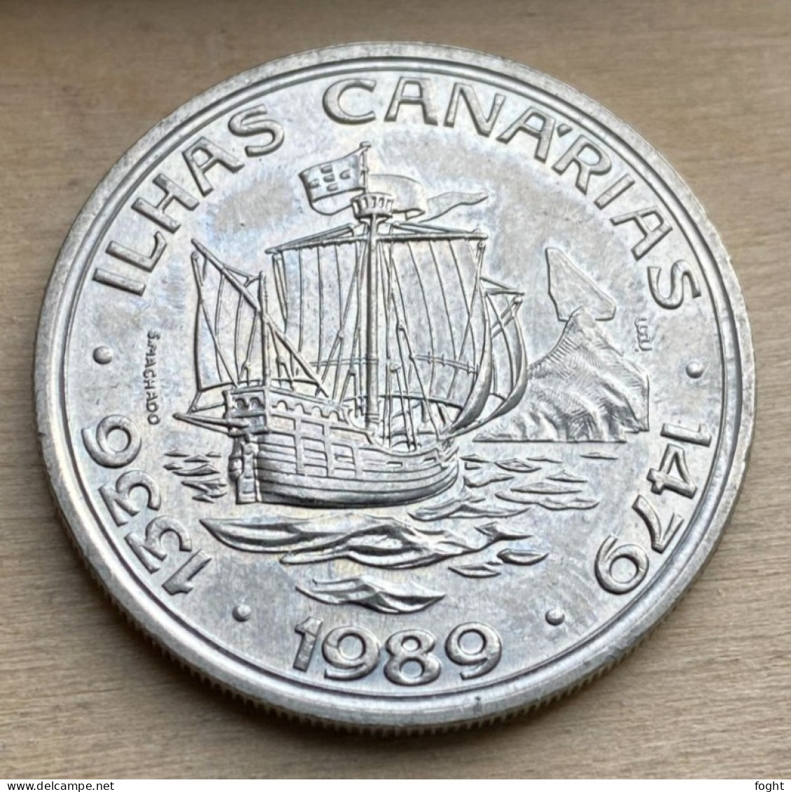 1989 Portugal Commemorative Coin 100 Escudos,KM#646,7360K - Portugal