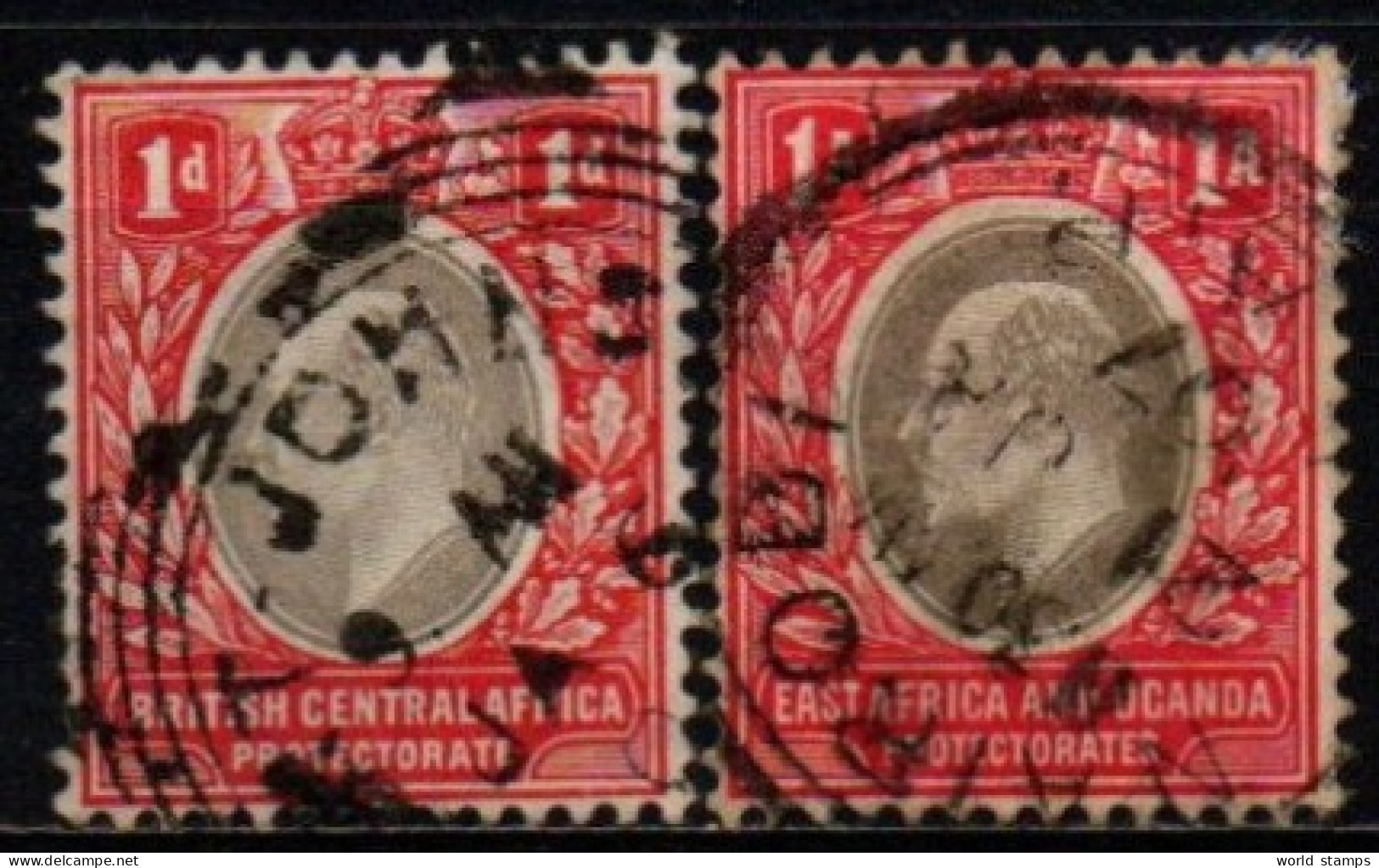 AFRIQUE ORIENTALE BRIT. ET OUGANDA 1903-4 O - Andere & Zonder Classificatie