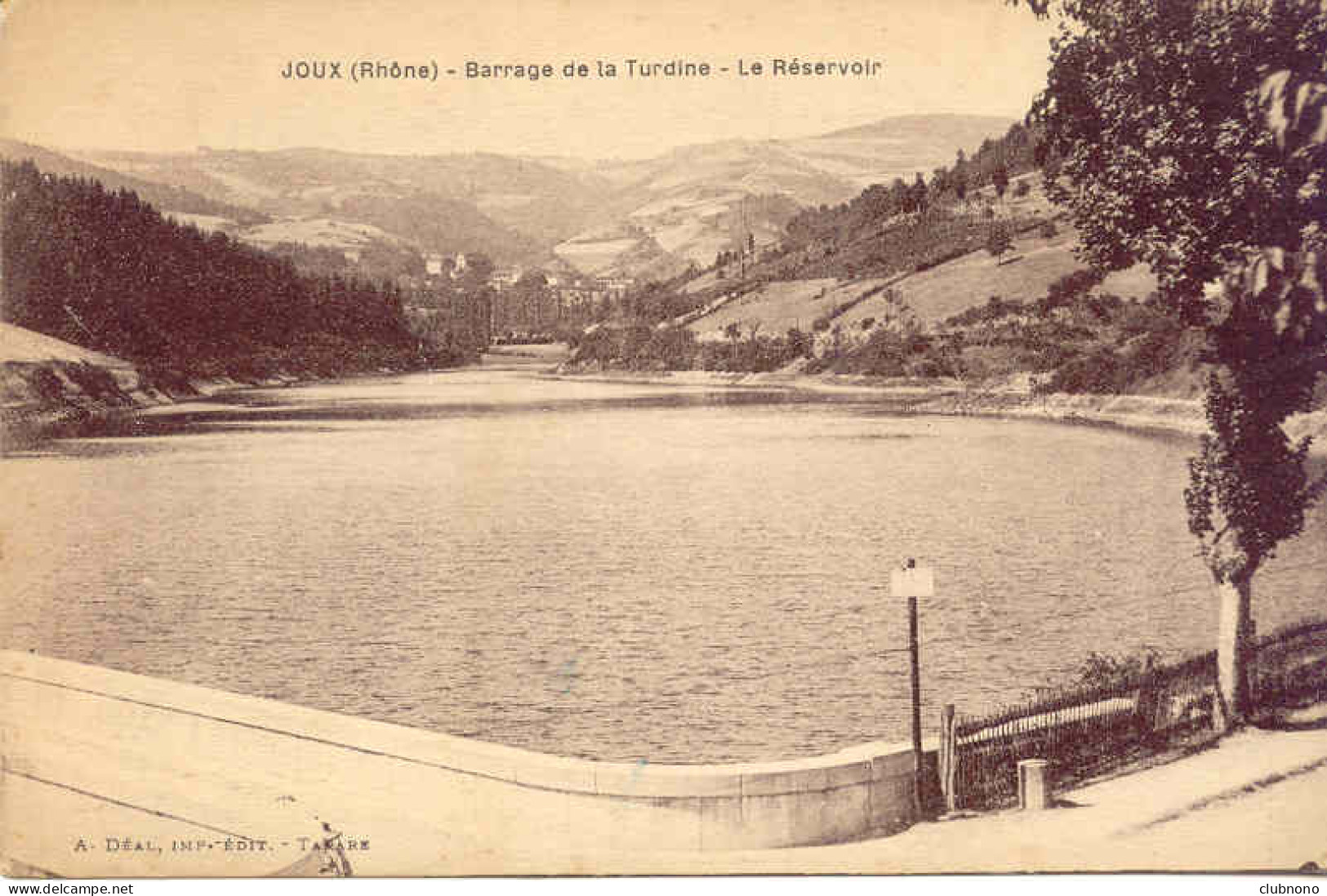 CPA -  JOUX - BARRAGE DE LA TURDINE - LE RESERVOIR - Autres & Non Classés