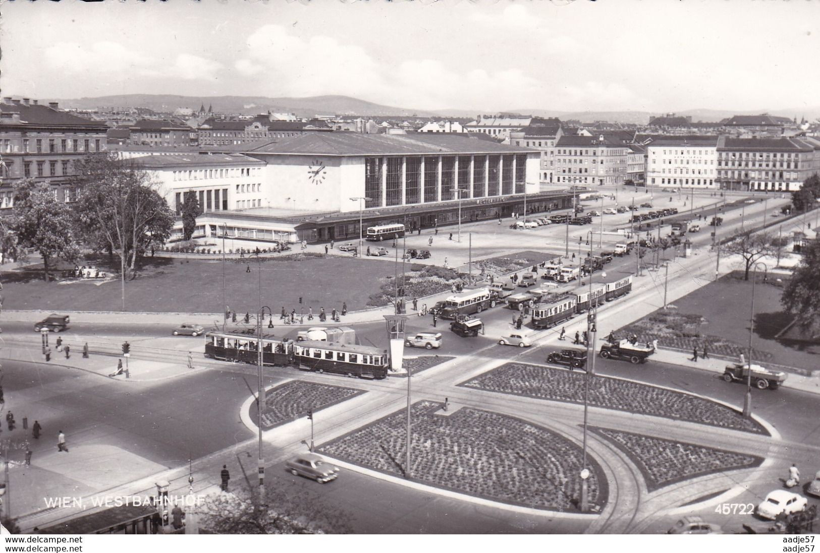 Austria Oostenrijk Wien Westbahnhof 1958 - Strassenbahnen