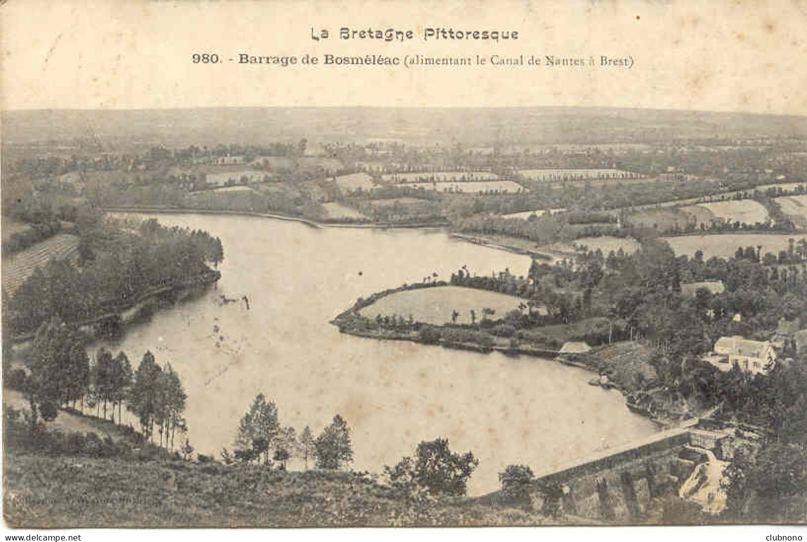 CPA - BARRAGE DE BOSMELEAC (ECRITE EN 1907) - Sonstige & Ohne Zuordnung