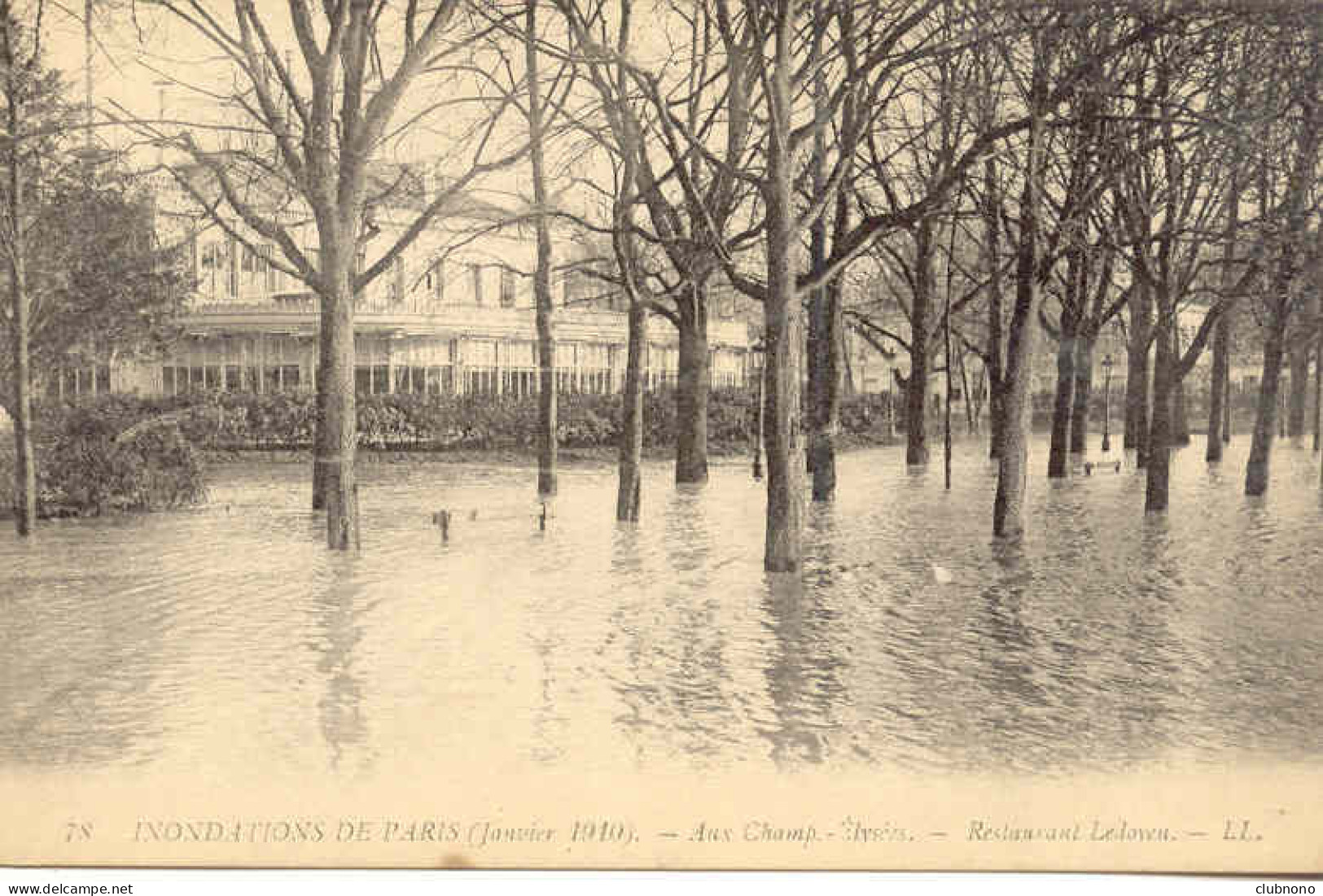 CPA -INONDATIONS DE  PARIS - RESTAURANT "LE DOYEN - Überschwemmung 1910
