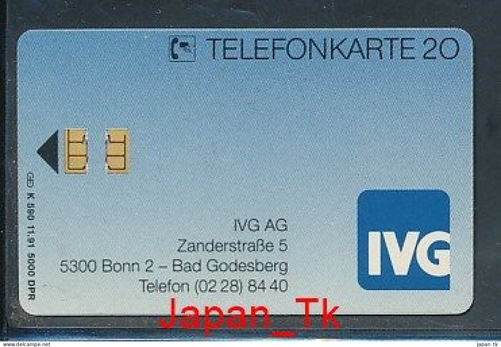 GERMANY K 590 91 IVG AG Bonn  - Aufl  5 000 - Siehe Scan - K-Series : Serie Clientes