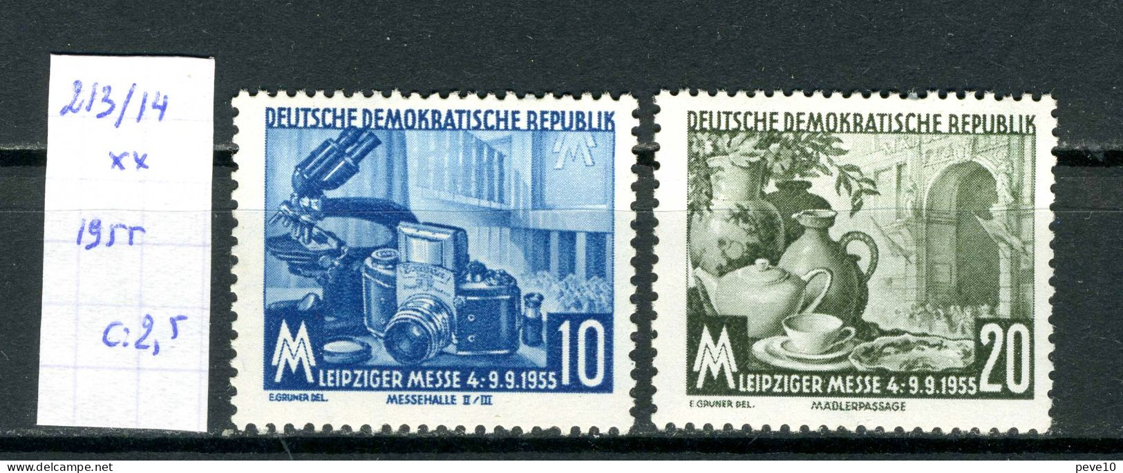 DDR    213/4 Xx    Foire De Leipzig - Ungebraucht