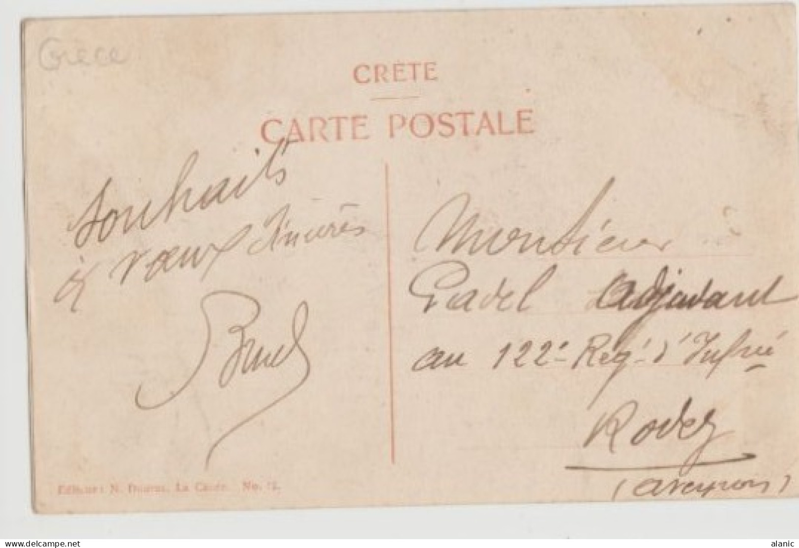 CPA-CRETE / Souvenir De Crète - La Canée, Boulevard Prince Héritier Constantin- Carte Glacée-Animée -Circulée -Bon état- - Griechenland