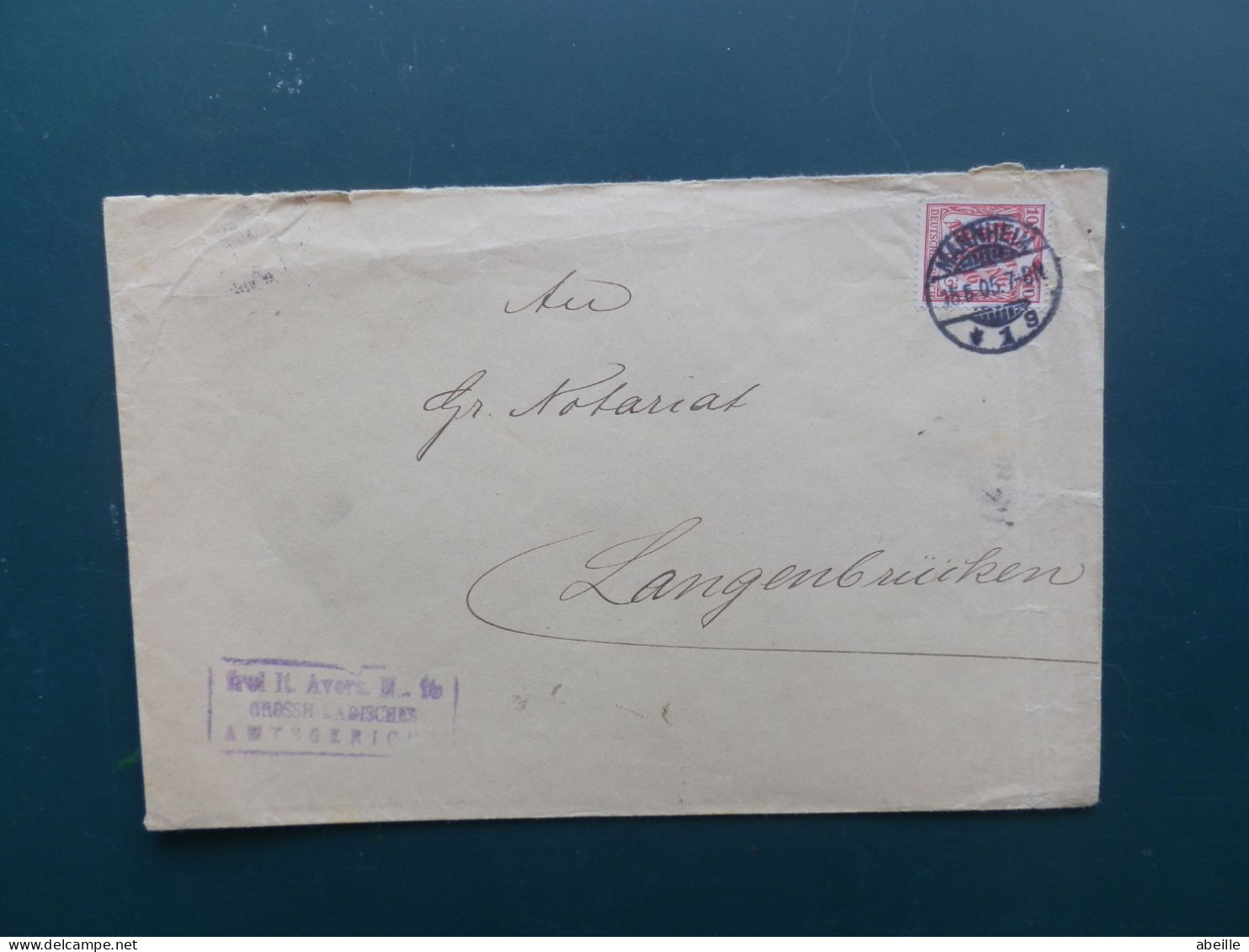 GROOT FORMAAT  LOT2/    LETTRE   ALLEMAGNE 1905 - Covers & Documents