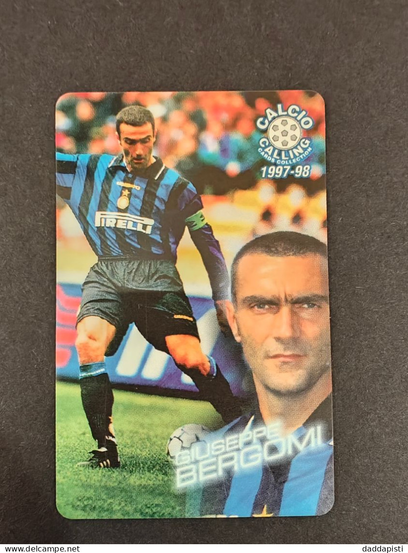 Panini Calcio Calling 1997/98 - Scheda Telefonica Nuova -  9/56 - Giuseppe Bergomi - Sport