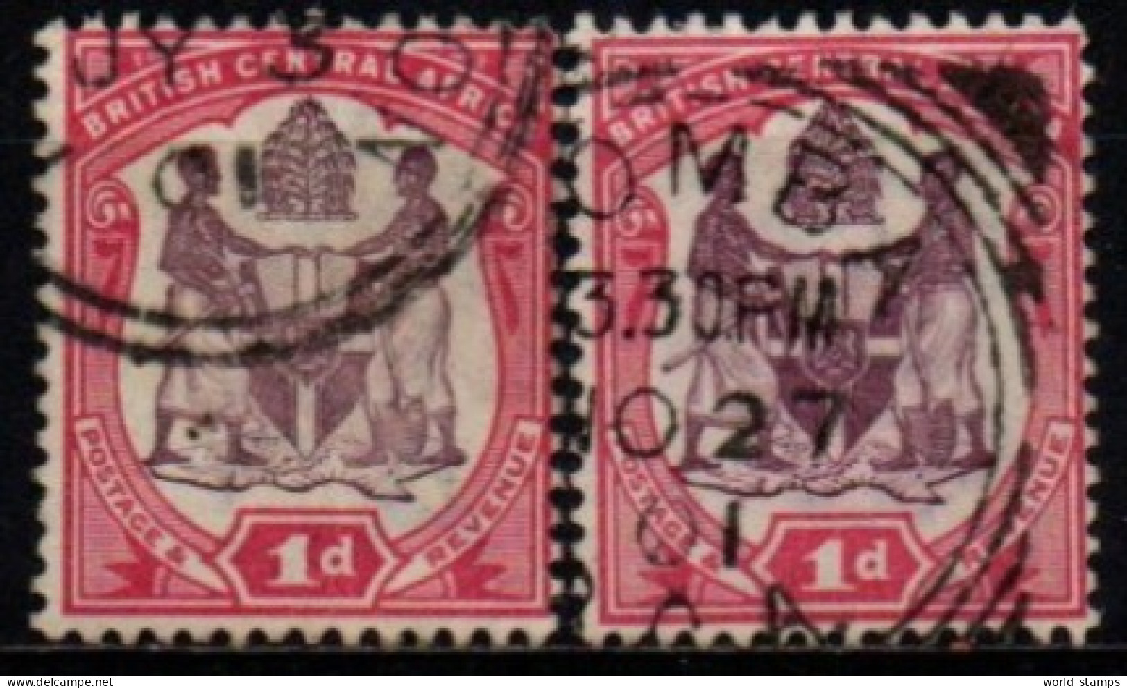 AFRIQUE CENTRALE BRIT. 1901 O - Andere & Zonder Classificatie