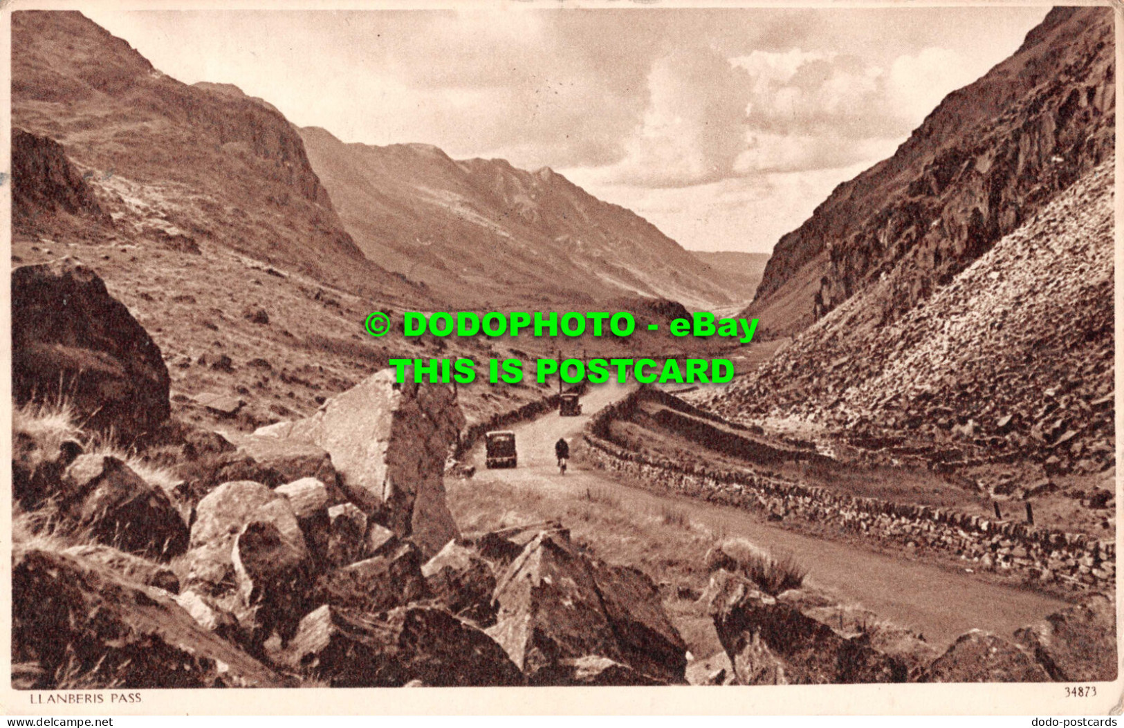 R550818 Llanberis Pass. Postcard. 1938 - World