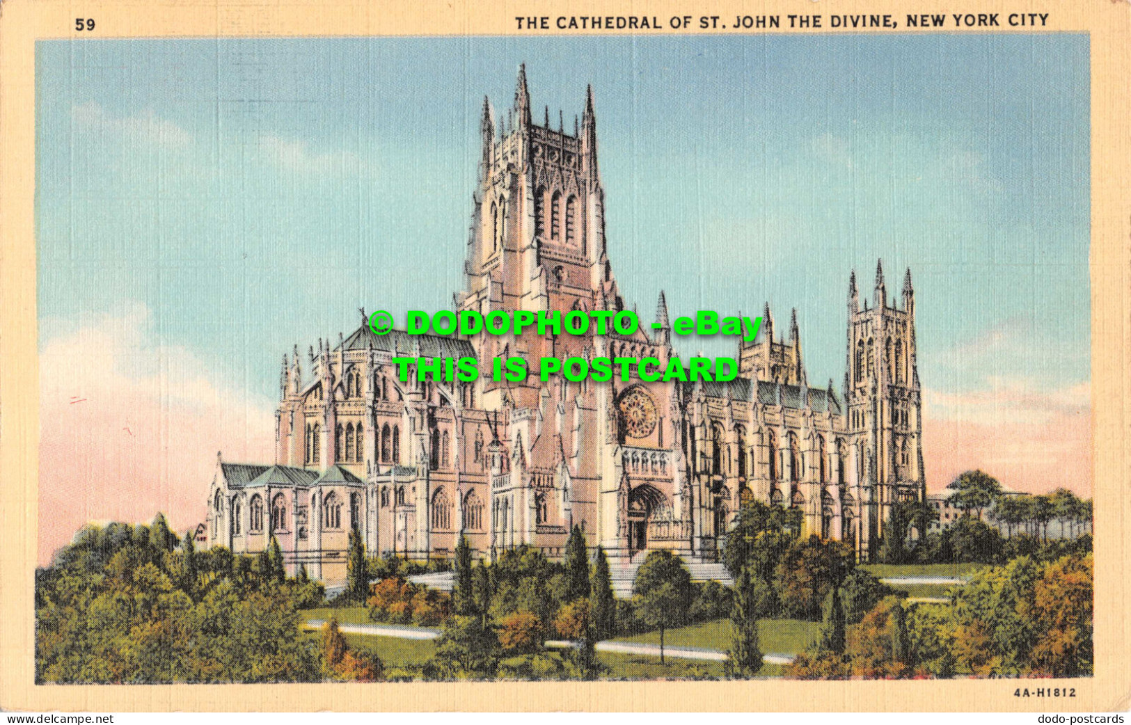 R550821 New York City. The Cathedral Of St. John The Divine. Alfred Mainzer. C. - World