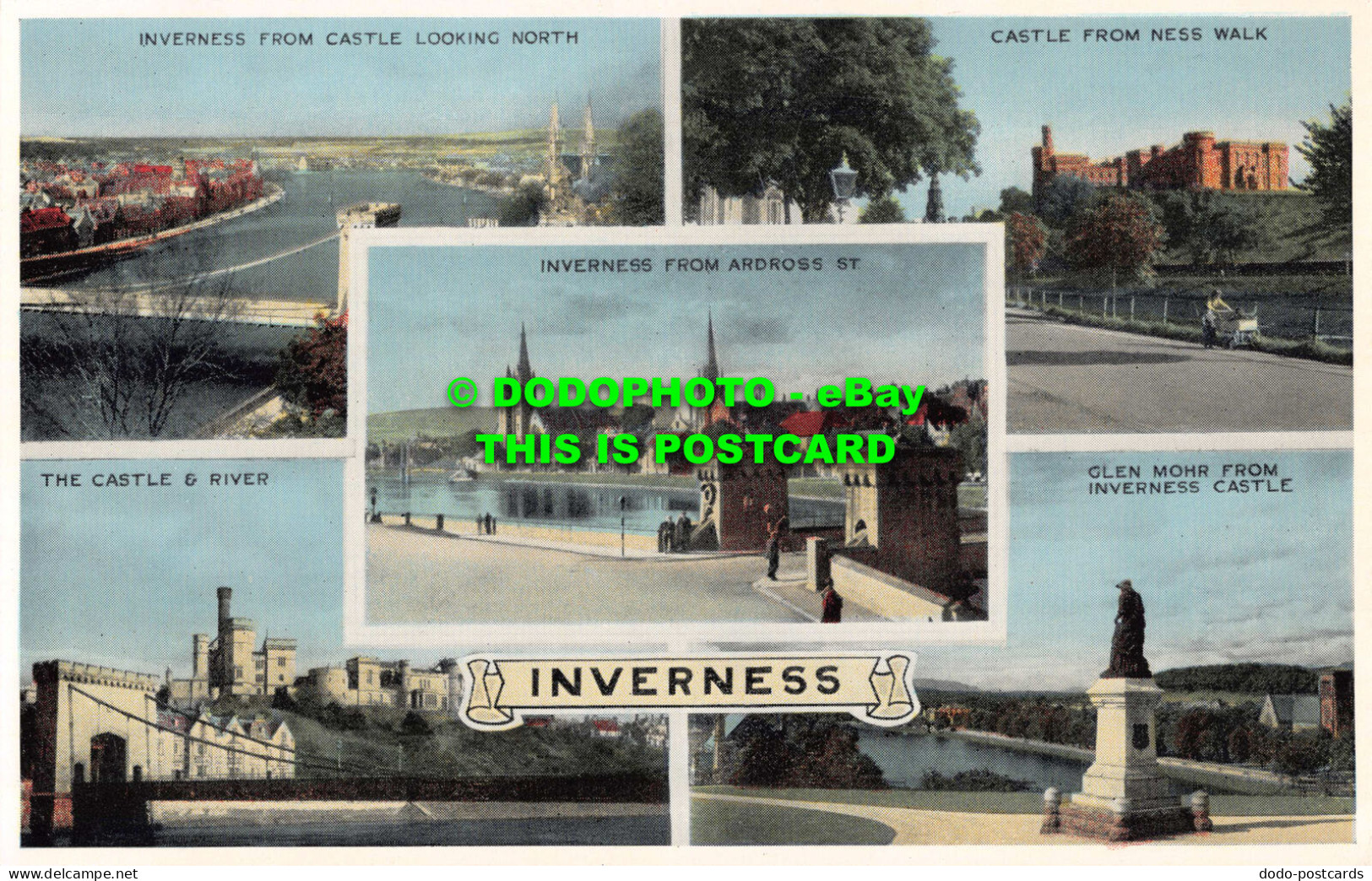 R550822 Inverness. The Castle And River. E. T. W. Dennis. Multi View - World