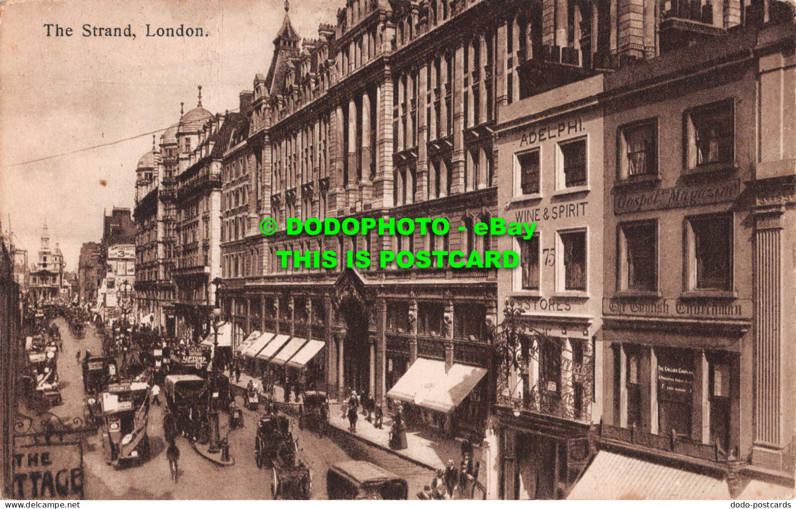 R550823 London. The Strand. Eyre And Spottiswoode. The Woodbury Series - Other & Unclassified