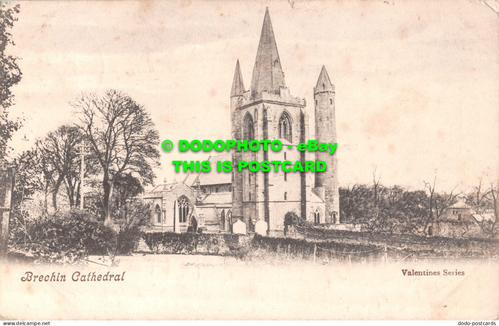 R550827 Brechin Cathedral. Valentine Series. 1910 - World