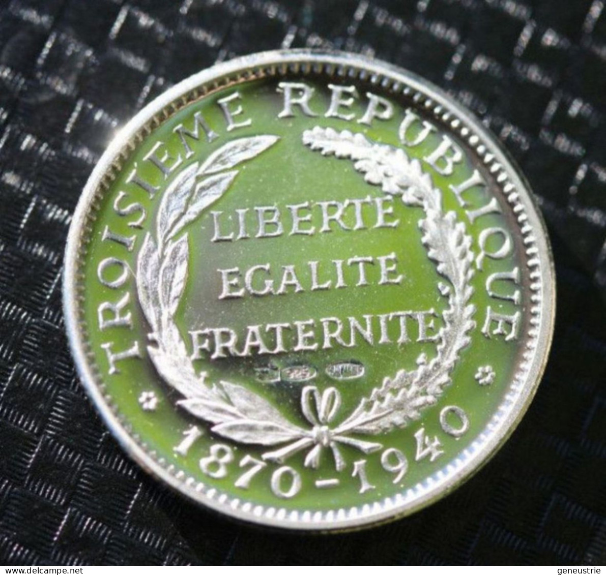 Belle Médaille Argent Poinçonnée 925 - 21mm "Président De La République Emile Loubet" French President Token - Professionnels / De Société