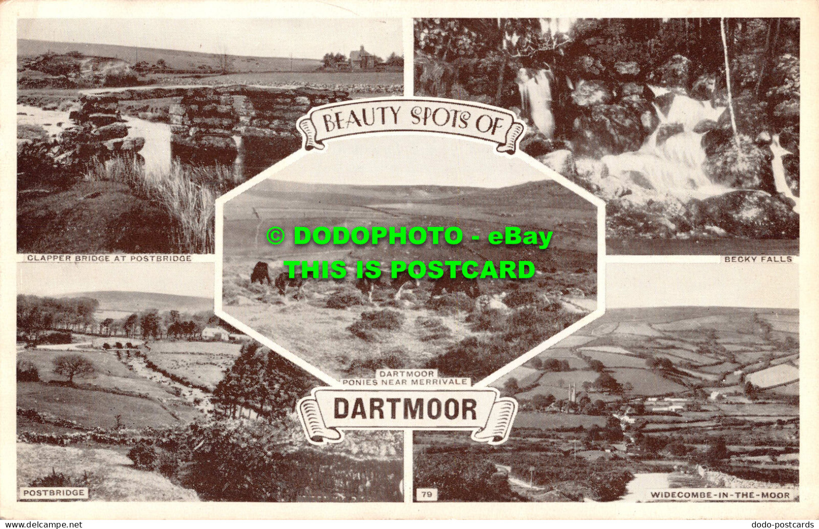 R550659 Beauty Spots Of Dartmoor. Postbridge. Multi View - World