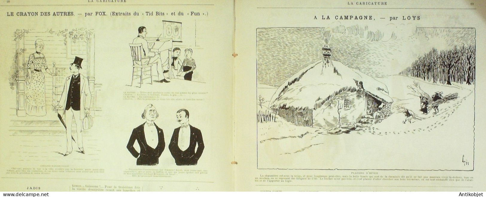 La Caricature 1887 N°368 Robida Sardou Par Luque Tailleur Pour Dames Sorel - Riviste - Ante 1900