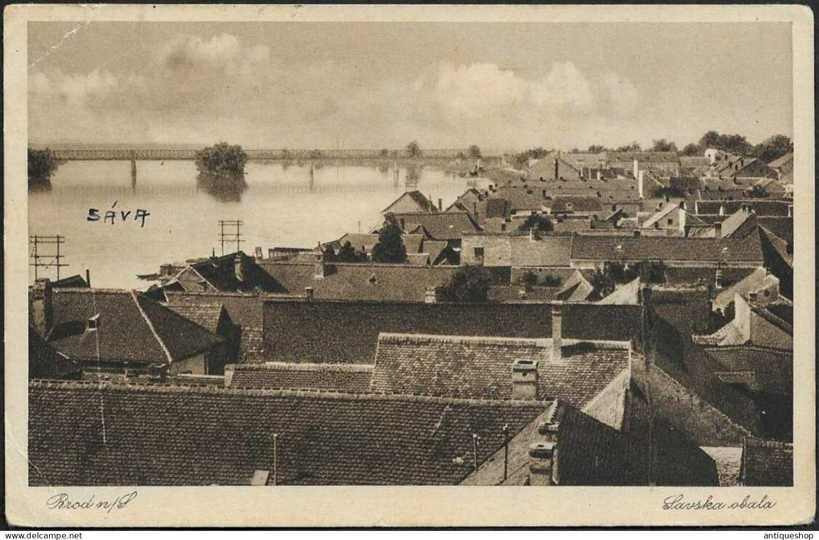 Croatia-----Slavonski Brod-----old Postcard - Croatia