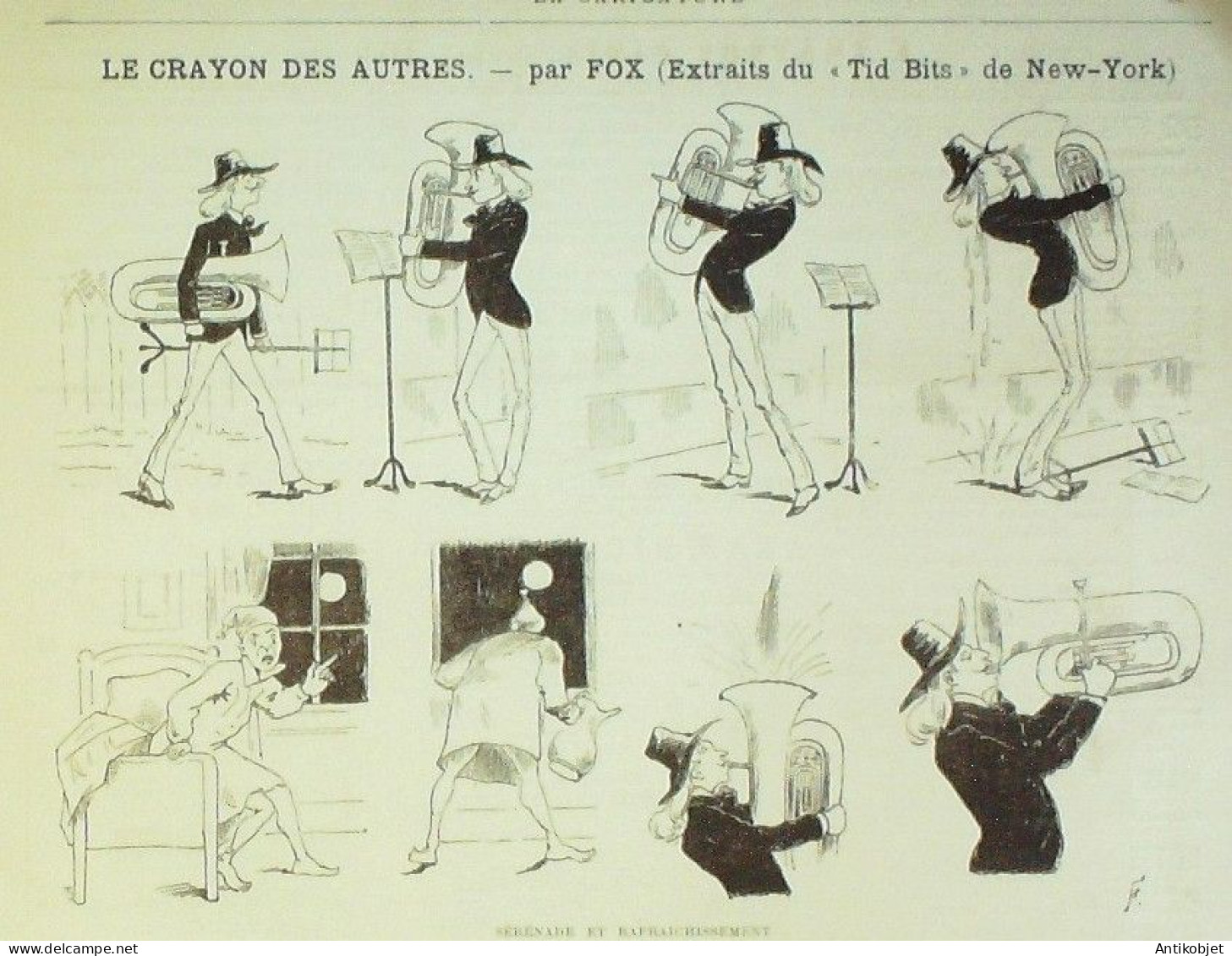 La Caricature 1887 N°370 Amour Propre Caran D'Ache Ohnet Par Luque Bombled Fox - Zeitschriften - Vor 1900