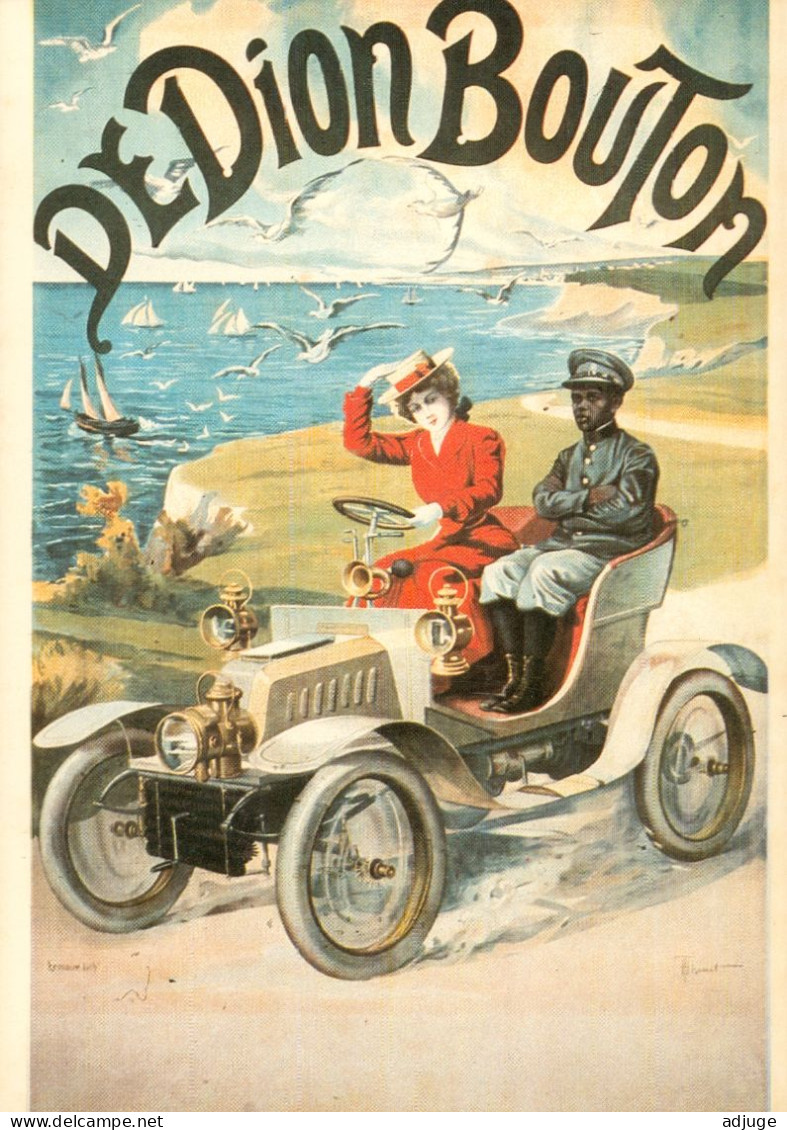 CPM- Affiche Publicité Automobiles DE DION BOUTON *1898* Belle Epoque*Mode* - Publicidad