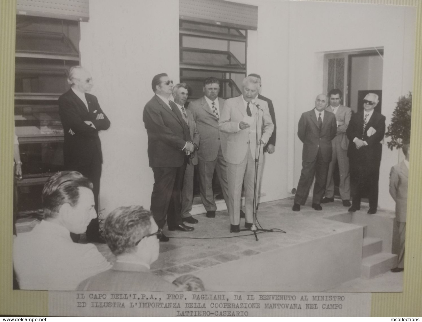 Foto Album Inaugurazione Latteria Agricola MARMIROLO (Mantova). Ministro Agricoltura Natali 13 Giugno 1971. - Europe