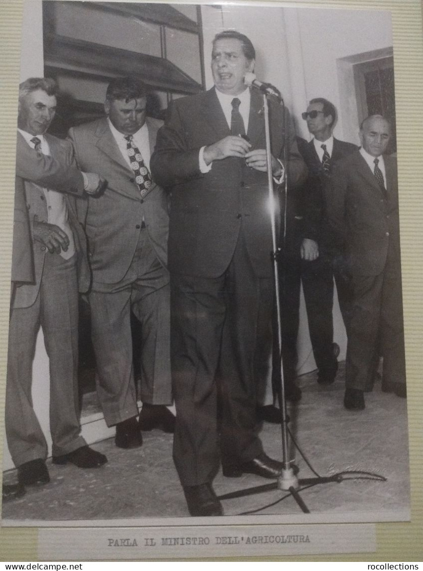 Foto Album Inaugurazione Latteria Agricola MARMIROLO (Mantova). Ministro Agricoltura Natali 13 Giugno 1971.