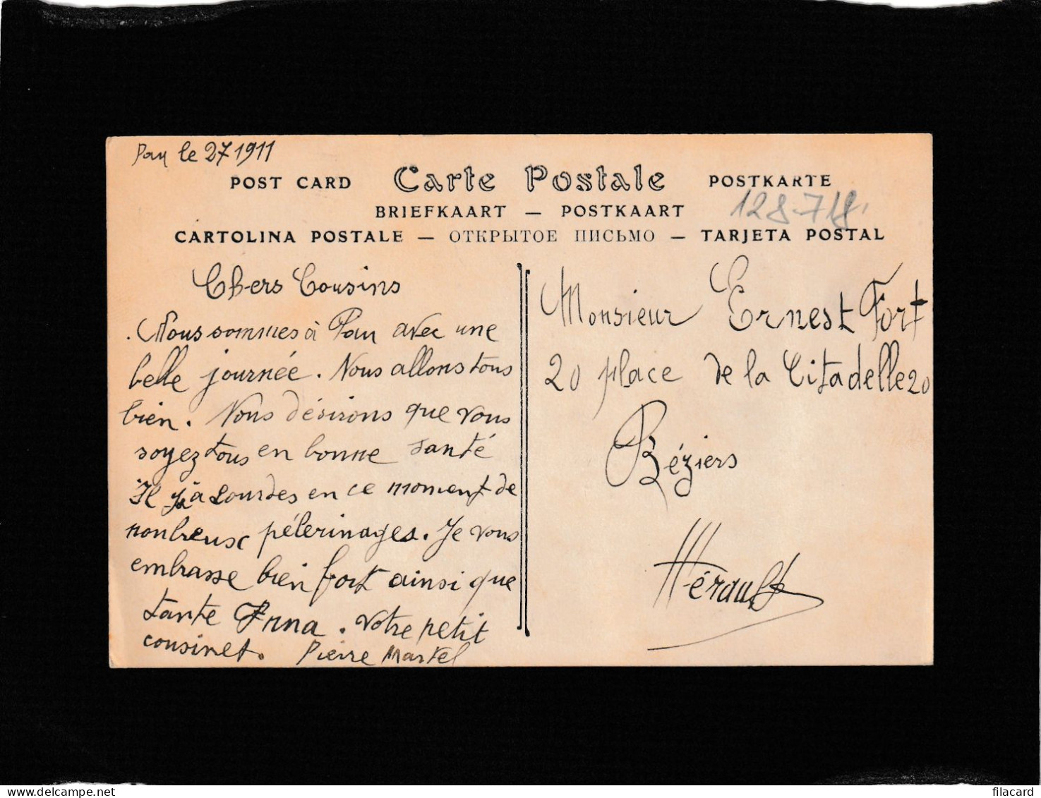 128718          Francia,      Le   Chateau,   VG    1911 - Pau