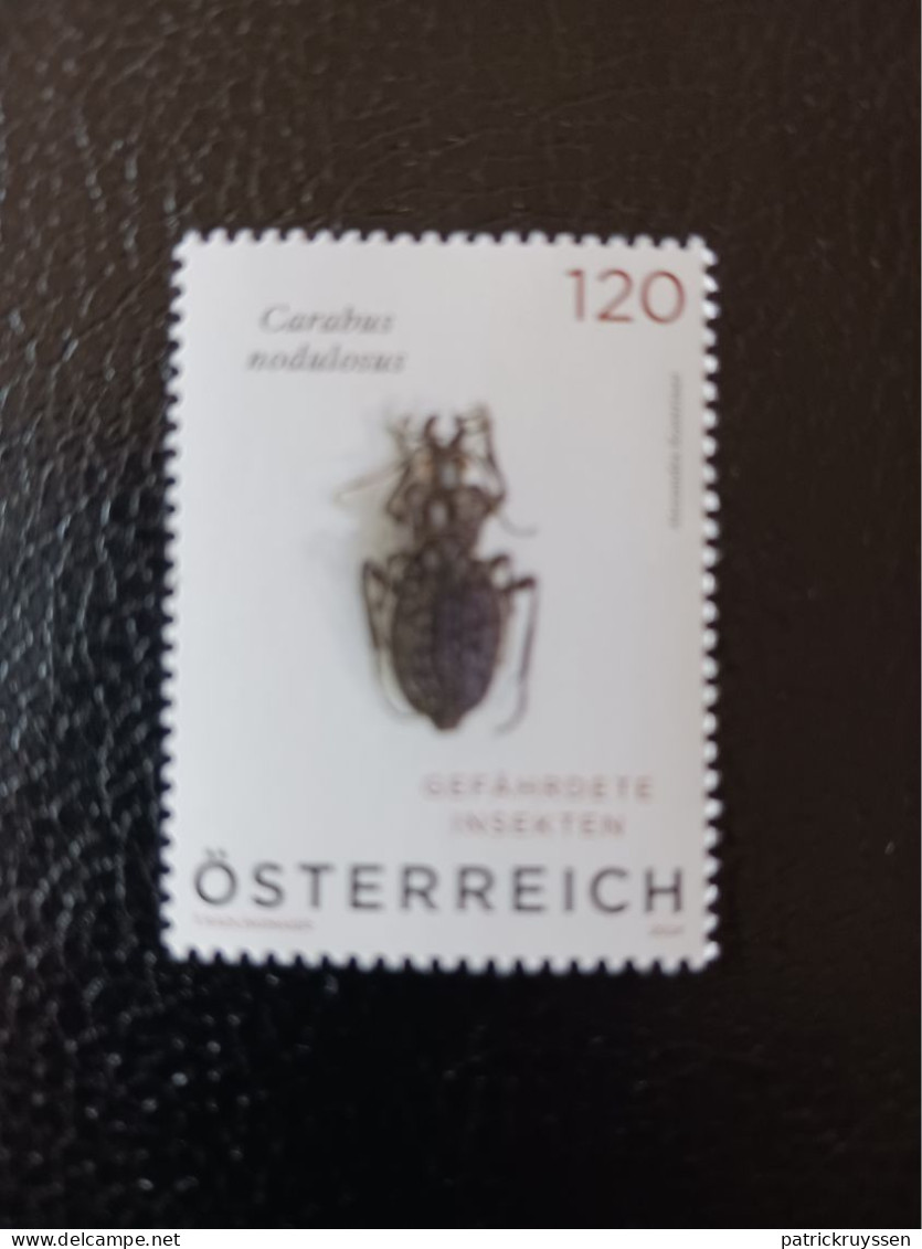 Austria 2024 Autriche Insect Pit Beetles Carabus Nodulosus Escarabajos 1v Mnh - Nuevos