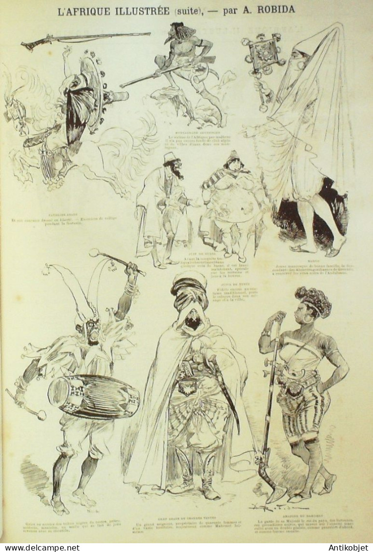La Caricature 1887 N°371 L'Afrique Robida - Zeitschriften - Vor 1900