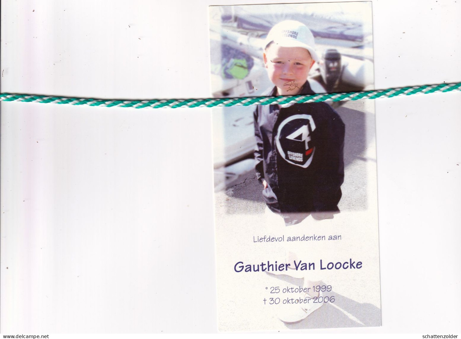 Gauthier Van Loocke, 1999, 2006. Foto - Obituary Notices