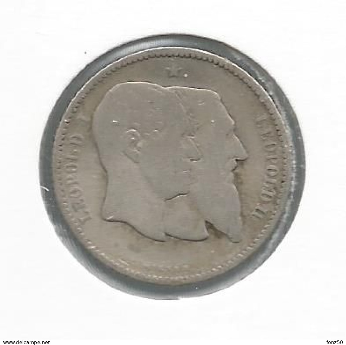 LEOPOLD 2 * 1 Frank 1830/80 Vlaams * Z.Fraai * Nr 12817 - 1 Franc