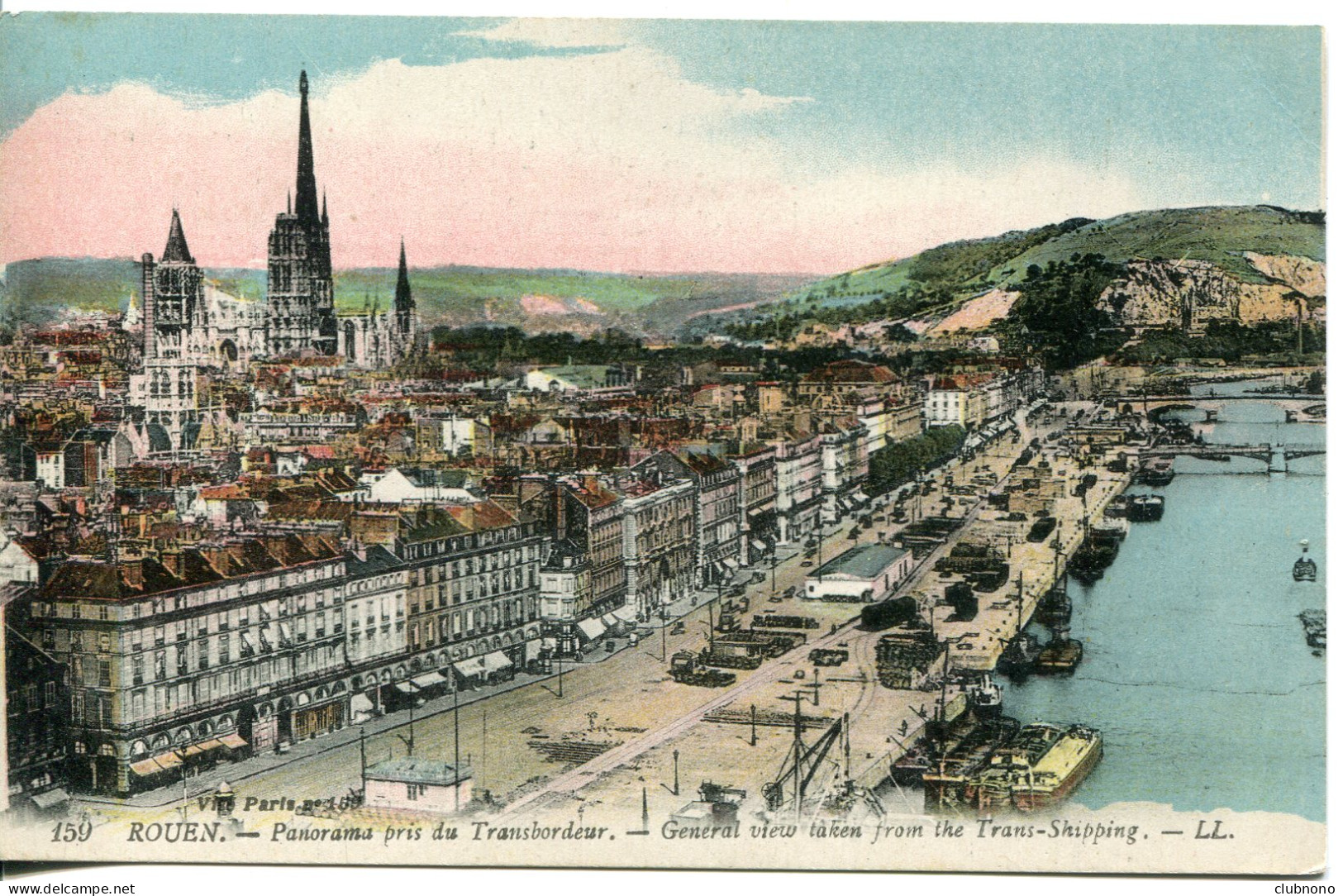 CPA -  ROUEN - PANORAMA PRIS DU TRANSBORDEUR (ETAT PARFAIT) - Rouen