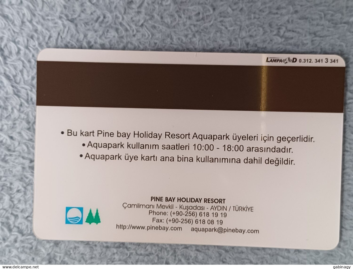 HOTEL KEYS - 2557 - TURKEY - PINE BAY - Hotel Keycards