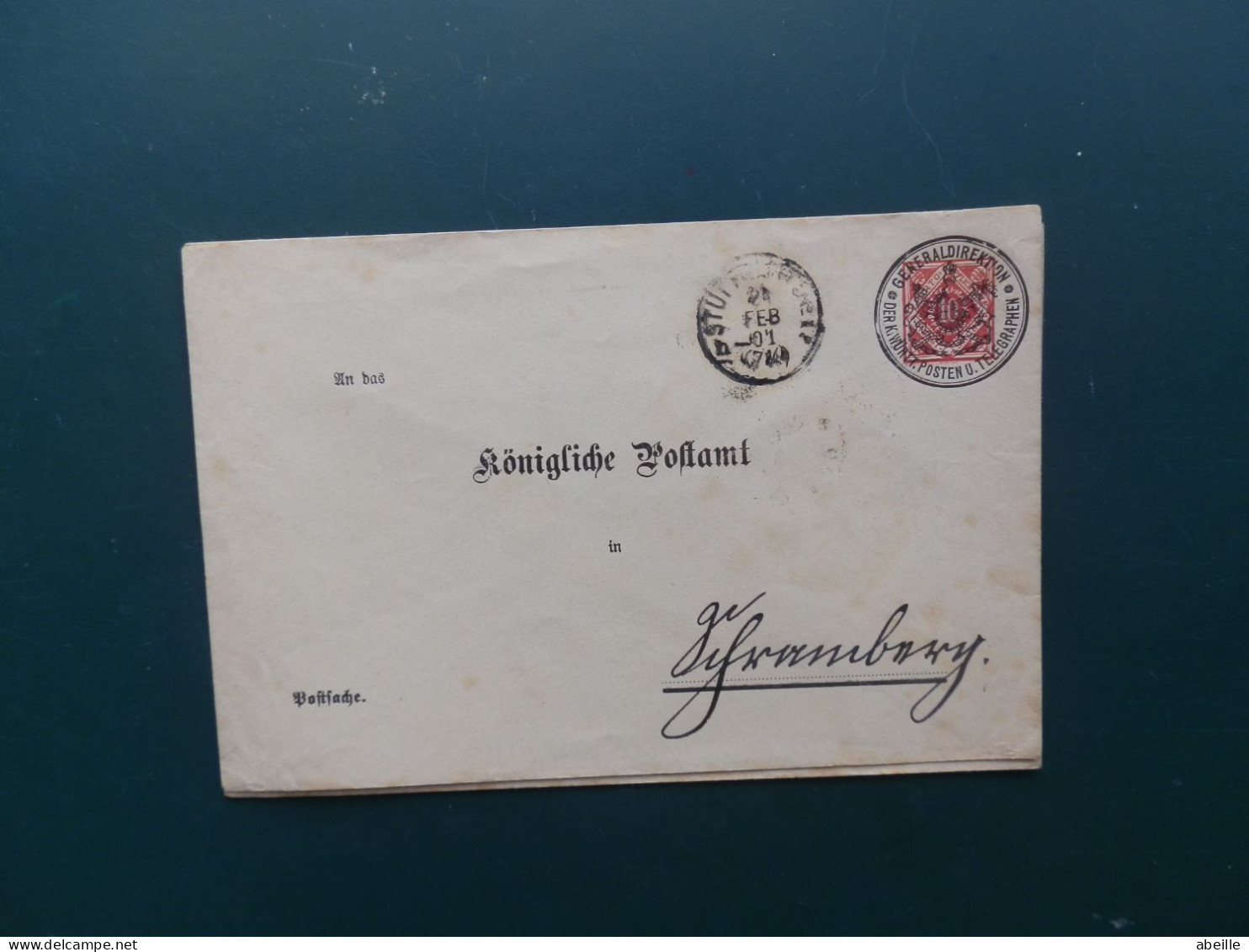 GROOT FORMAAT  LOT7/    ENVELOPPE 1901 - Postwaardestukken