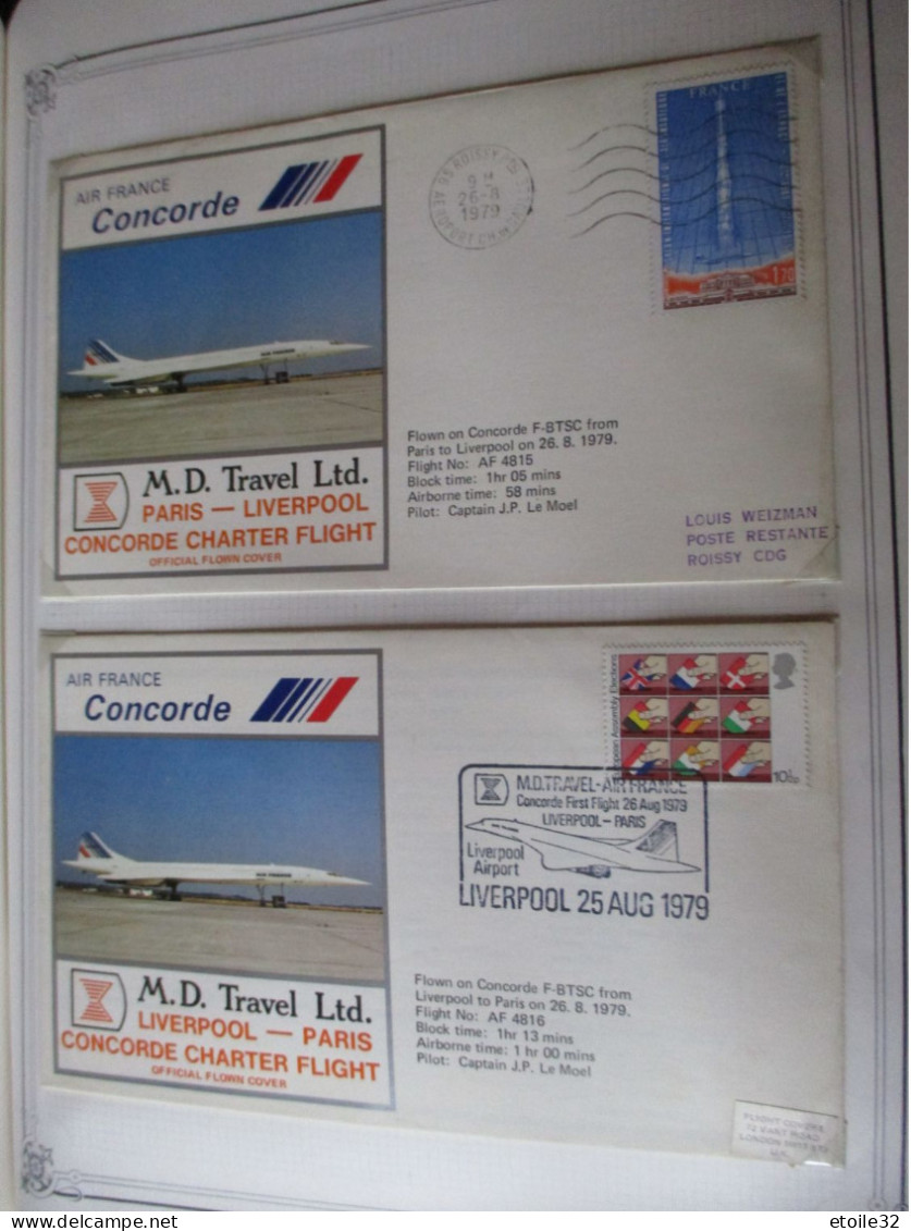 CONCORDE Vol  CHARTER PARIS/LIVERPOOL/PARIS - Concorde