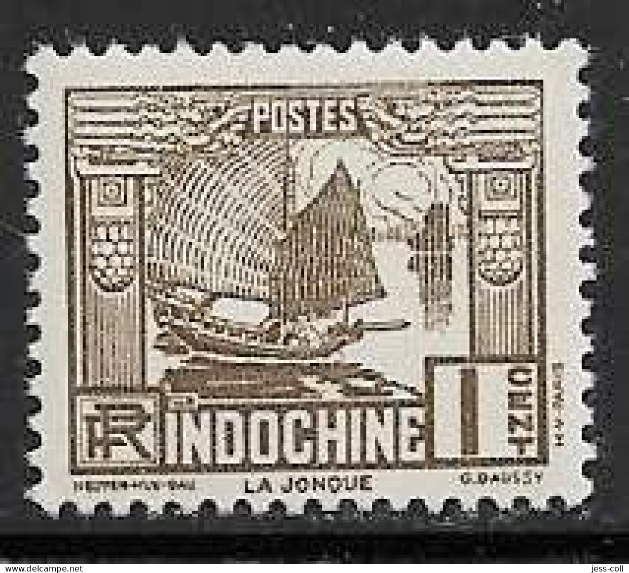 Yvert 155 1 C Sépia - ** - Unused Stamps