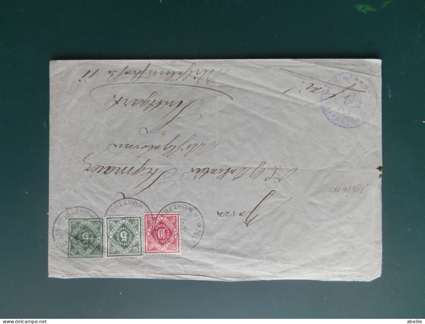 GROOT FORMAAT  LOT9/    ENVELOPPE 1896 - Postwaardestukken