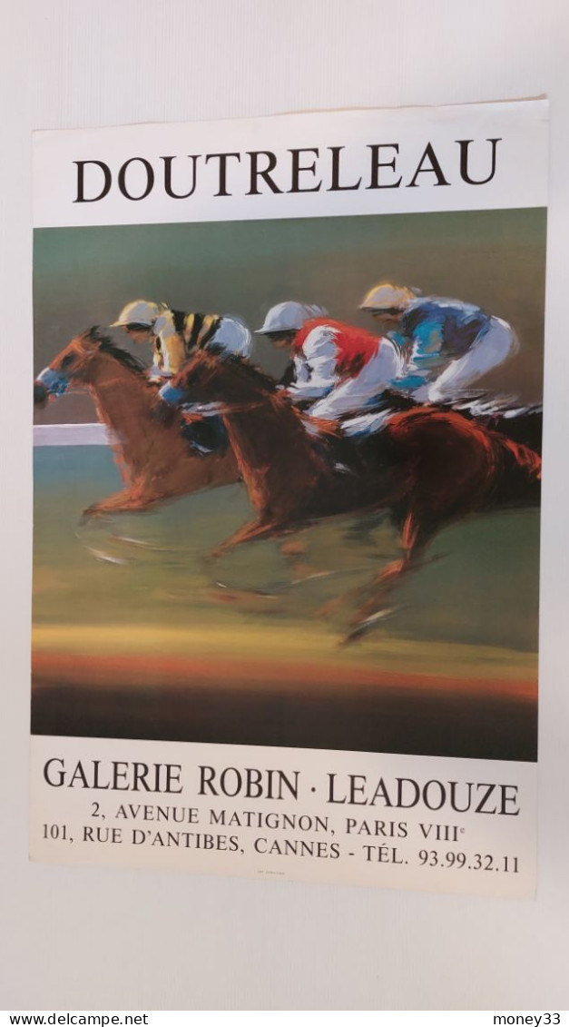 Affiche DOUTRELEAU Galerie Robin  Leadouze Paris Imp. Union Paris - Plakate