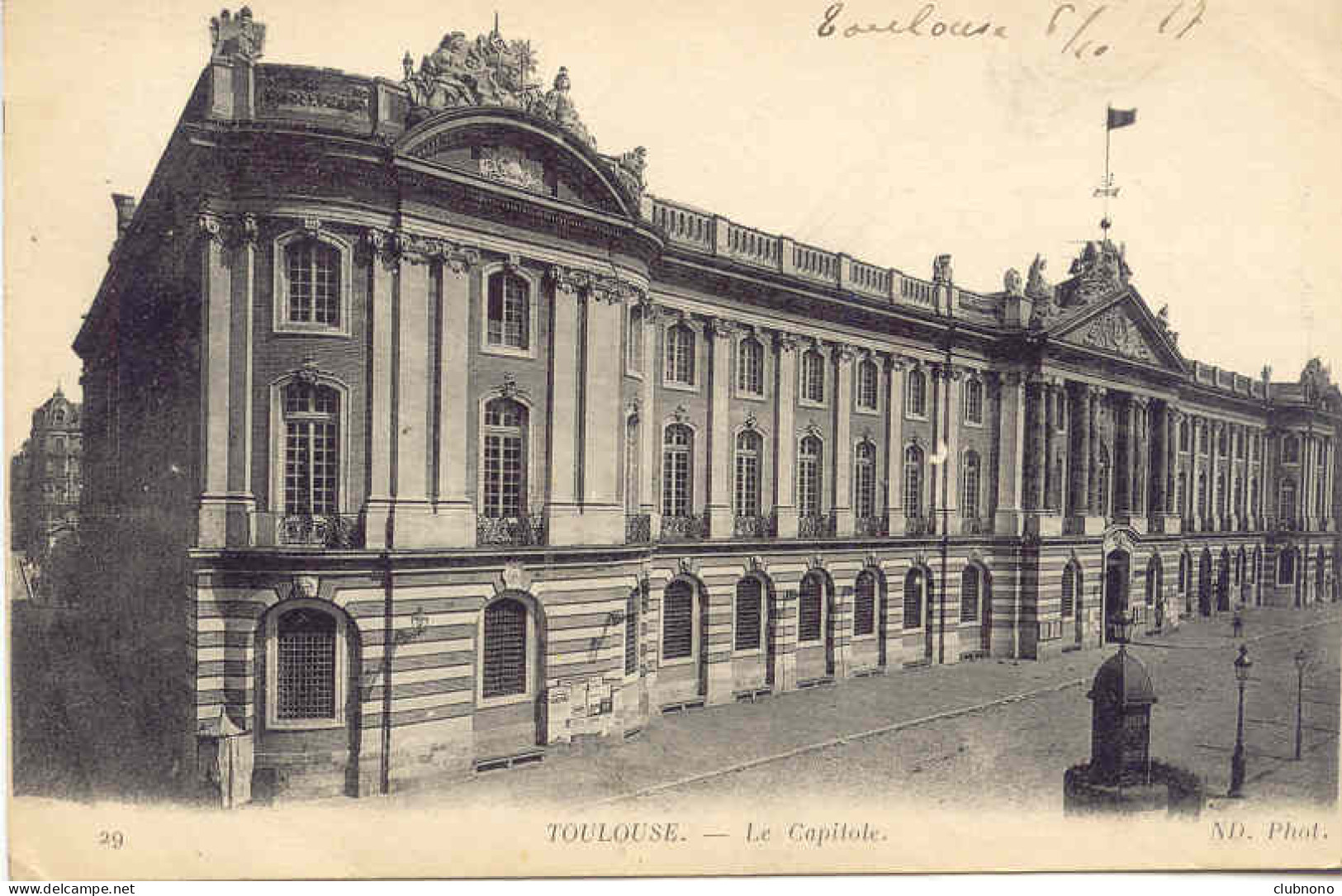 CPA - TOULOUSE - LE CAPITOLE (CIRCULE EN 1917) - Toulouse