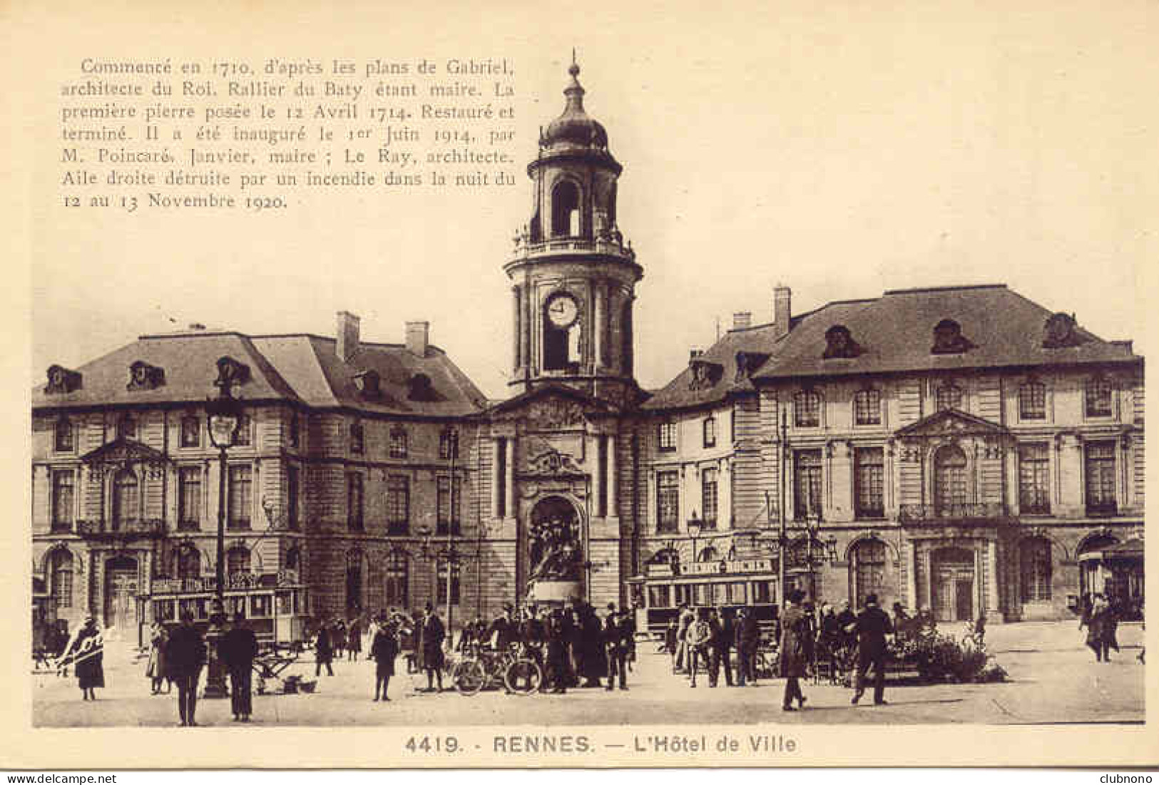 CPA - RENNES - L'HOTEL DE VILLE (TRES ANIME) - Rennes