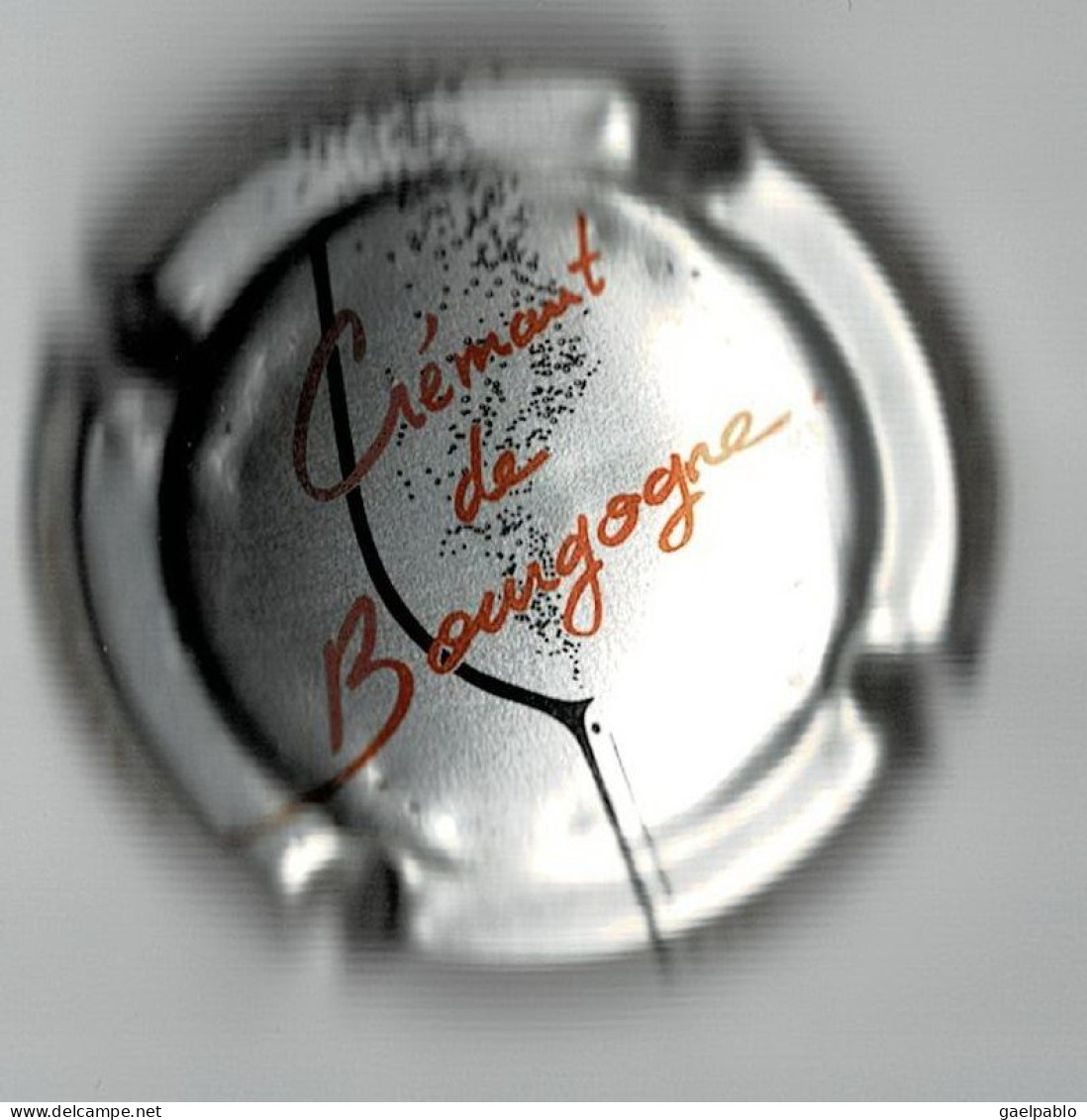 CREMANT DE BOURGOGNE  Générique  Argent , Rouge Et Noir - Placas De Cava