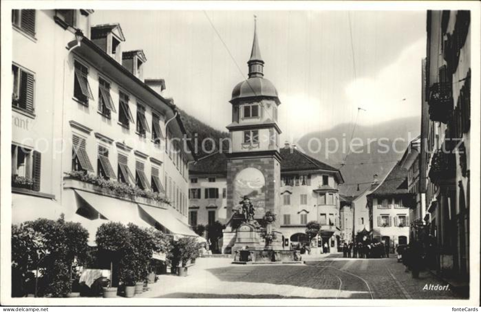 12335422 Altdorf UR Strassenpartie Mit Brunnen Altdorf UR - Sonstige & Ohne Zuordnung