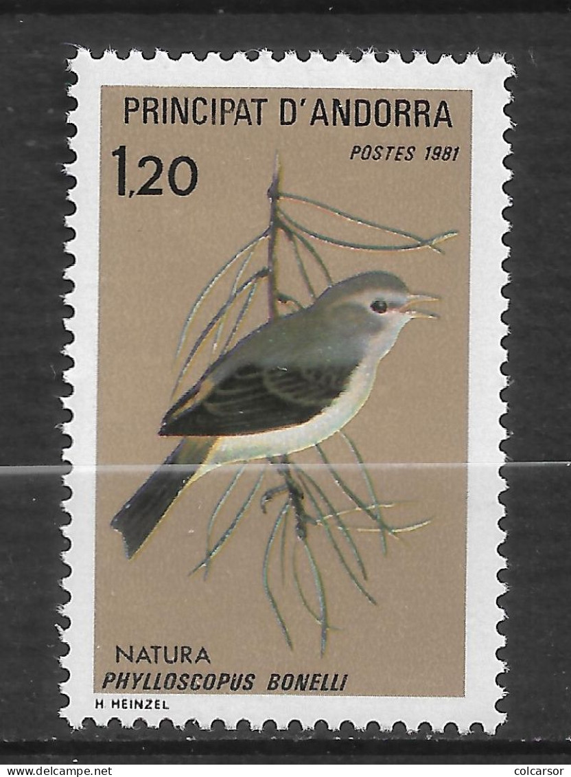 ANDORRE FRANÇAIS N° 294  " OISEAUX " - Used Stamps